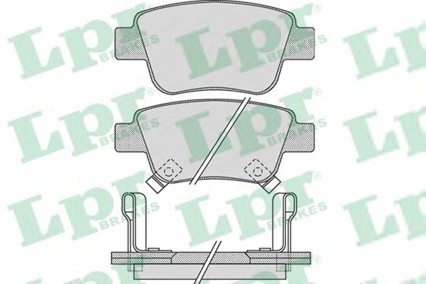 LPR - 05P1113 - Гальмівні колодки зад. дискові Toyota Avensis/Corolla Verso -06