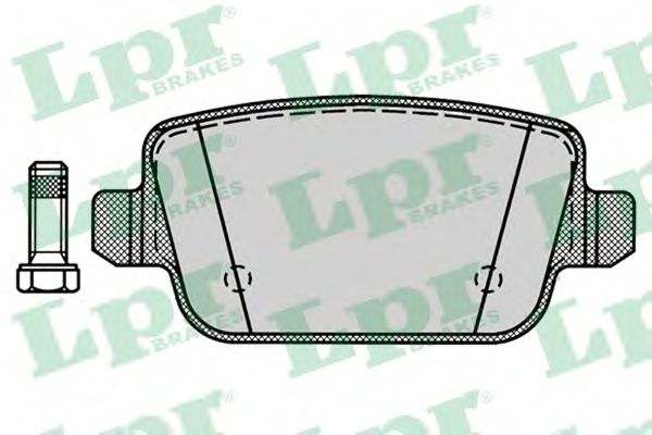 LPR - 05P1272 - Гальмівні колодки дискові зад. Ford Galaxy, Mondeo 07-