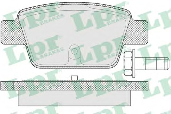 LPR - 05P780 - Гальмівні колодки дискові зад. Alfa Romeo Mito 1.4 08-