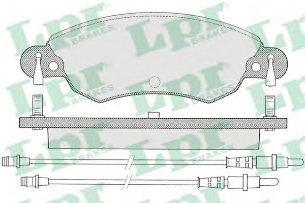 LPR - 05P792 - 05P792  LPR - Гальмівні колодки до дисків (F, V, з датчиком)