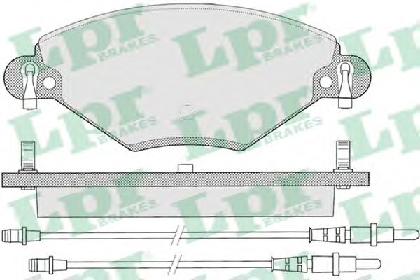 Гальмівні колодкi дисковi перед. Citroen C5 2,0-2,0HDI 01-