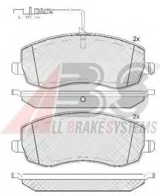 Гальмівні колодки дискові перед. CITROEN C8; FIAT ULYSSE; LANCIA PHEDRA; PEUGEOT 807 2.0D/2.2D 03.06-