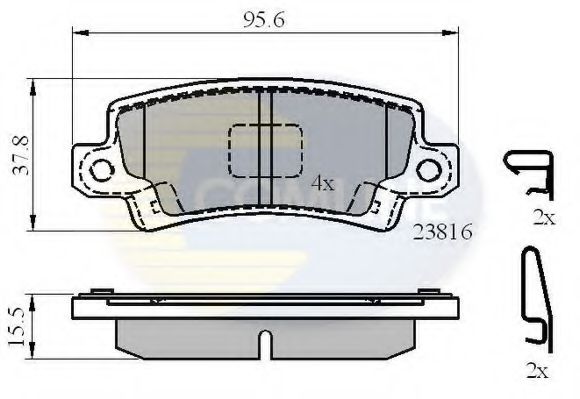 COMLINE - CBP3942 - CBP3942 Comline - Гальмівні колодки до дисків