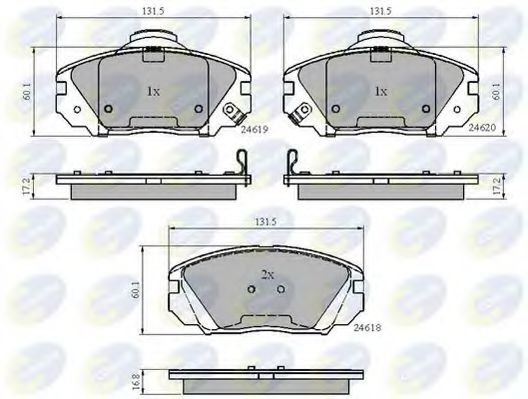 COMLINE - CBP31788 - CBP31788 Comline - Гальмівні колодки до дисків