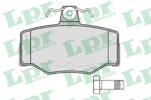 LPR - 05P387 - Гальмівні колодки дискові зад. Nissan Almera II/Tino, Primera 1.5-2.2D 06.90-