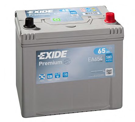 EXIDE - _EA654 - Аккумулятор   65Ah-12v Exide PREMIUM(230х173х222),R,EN580,Корея