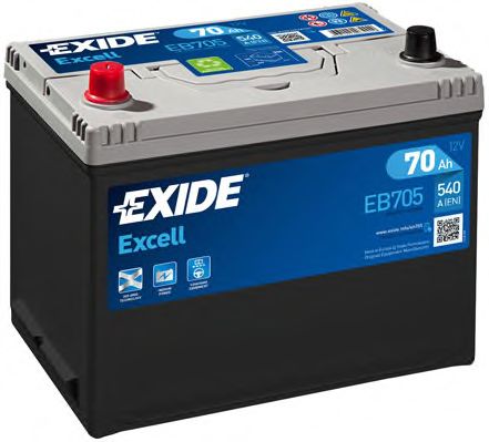 EXIDE - _EB705 - Аккумулятор   70Ah-12v Exide EXCELL(266х172х223),L,EN540