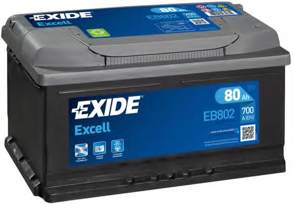 EXIDE - _EB802 - Аккумулятор   80Ah-12v Exide EXCELL(315х175х175),R,EN700