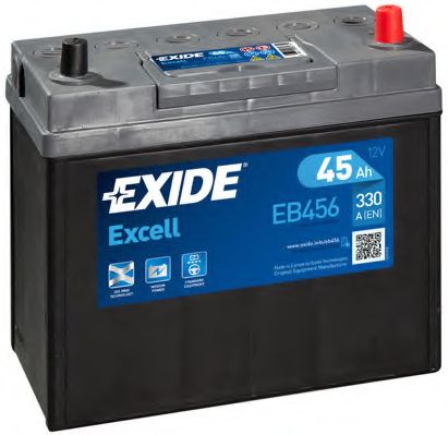 EXIDE - _EB456 - Аккумулятор   45Ah-12v Exide EXCELL(234х127х220),R,EN300(тонк.клемы)