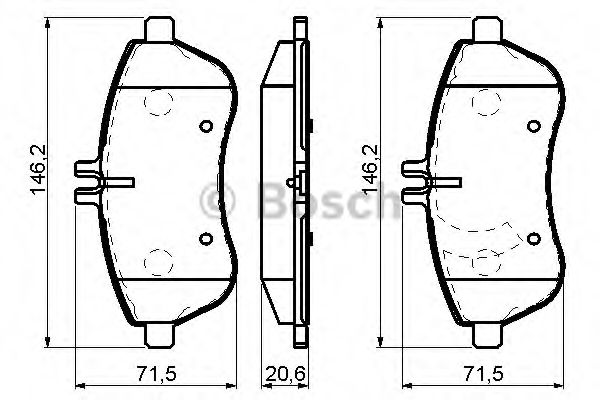 BOSCH - 0 986 494 161 - Тормозные колодки (пр-во Bosch)