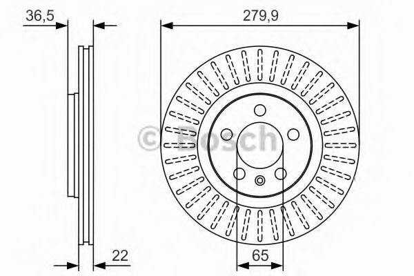 BOSCH - 0 986 479 R68 - Тормозной диск (пр-во Bosch)