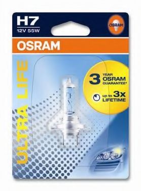 OSRAM - 64210ULT-01B - Лампа фарная H7 12V 55W PX26d ULTRA LIFE 1шт.blister (пр-во OSRAM)