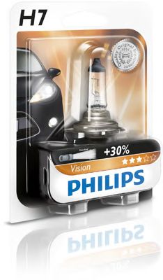 PHILIPS - 12972PRB1 - Лампа 12V H7 55W PX26d VISION +30% B1шт
