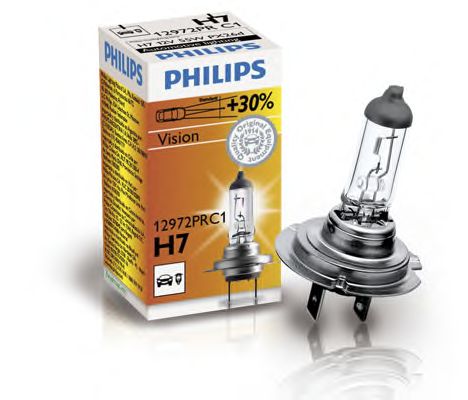 PHILIPS - 12972PRC1 - Лампа 12V H7 55W PX26d VISION +30% C1шт