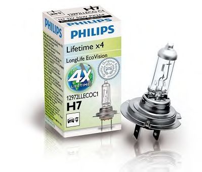 PHILIPS - 12972LLECOC1 - Лампа H7 12V 55W PX26D Longerlife Ecovision упаковка коробка