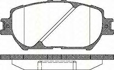 TRISCAN - 8110 13056 - Гальмівні колодки дискові перед. Toyota Camry (V30) 2.0-3.0 V6 01-
