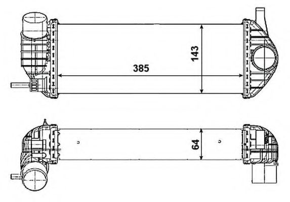 NRF - 30468 - Інтеркулер Renault Kangoo 1.5Dci 08-