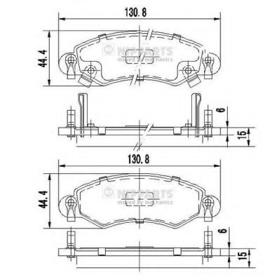 Гальмівні колодки перед. дискові Nissan Micra IV// Opel Agila// Suzuki Splash, Swift III 1.0I-1.6I 02.05-