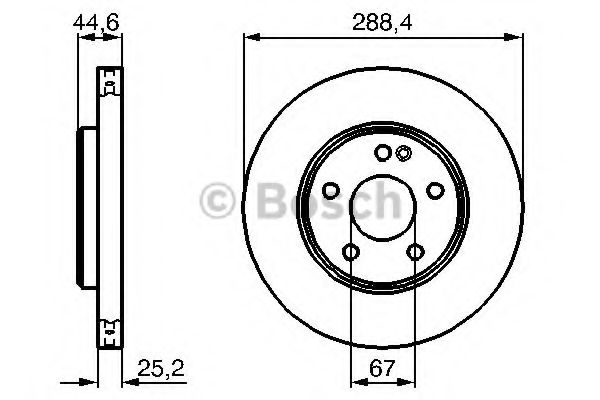 BOSCH - 0 986 479 234 - Гальмівний диск