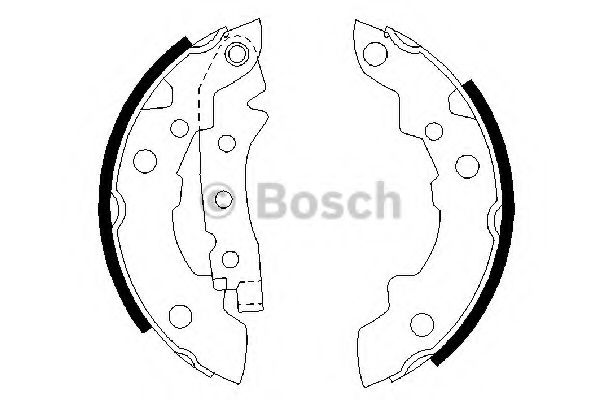 BOSCH - 0 986 487 081 - Комплект тормозных колодок (Тормозная система)
