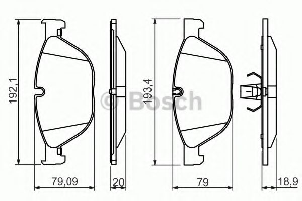 BOSCH - 0 986 494 429 - Гальмівні колодки перед. BMW 5 F10 10-