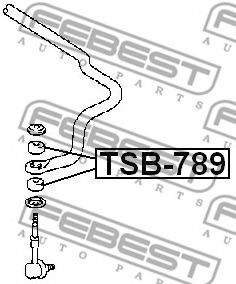 FEBEST - TSB-789 - Втулка тяги стабілізатора перед.Toyota Land Cruiser/Lexus LX 470
