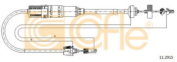 COFLE - 11.2915 - Трос зчеплення Renault Espace 96-02