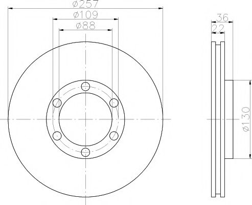 TEXTAR - 92075800 - Тормозной диск (Тормозная система)