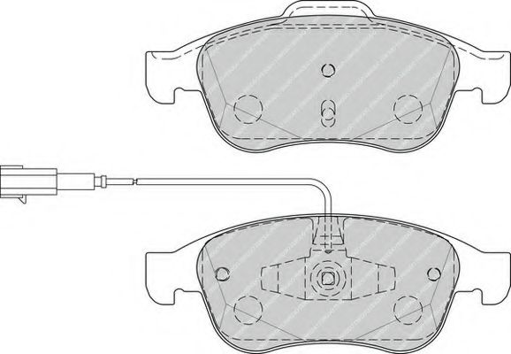 FERODO - FDB4331 - Комплект гальмівних колодок Alfa Romeo Giulietta 1.4/1.4Lpg/1.6D 04.10-