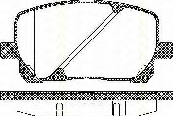 Гальмівнi колодки дисковi Toyota Avensis Verso 01-