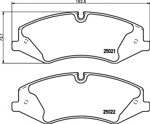 Гальмівні колодки дискові перед. Land Rover /Range Rover III/ Range Rover Sport 4.4Td-5.0V8 04.09-