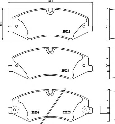 Гальмівні колодки дискові перед. Land Rover /Range Rover III/ Range Rover Sport 4.4Td-5.0V8 04.09-