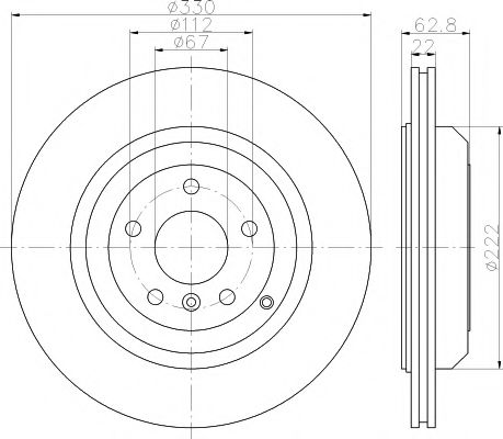 TEXTAR - 92150903 - Диск гальмівний MERCEDES GL(X164)/ML(W164) "R D=330mm "05-17