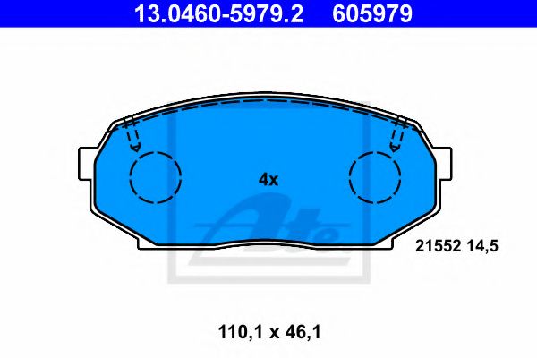 Гальмівні колодки дисковi перед. Mazda MX-5 I 1.6 01.89-01.94