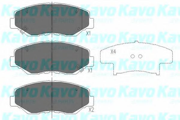 KAVO PARTS - KBP-2034 - Колодки гальмiвнi дисковi пере Honda CR-V -06