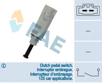 FAE - 24771 - Выключатель, привод сцепления (Tempomat)
