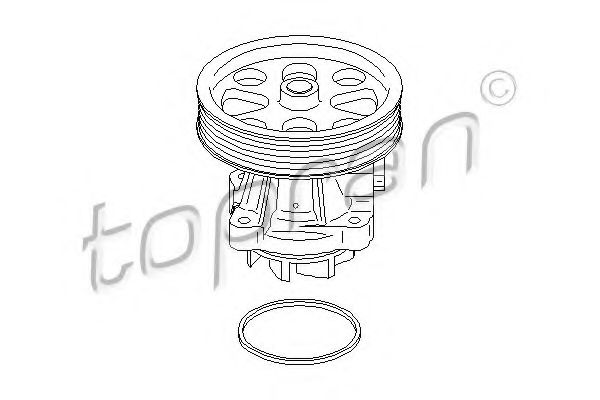 TOPRAN - 207 157 - Водяна помпа Fiat, Opel, Suzuki 1.3JTD/CDTI/DDiS 06.03-