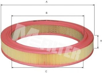 Фільтр повітряний Honda Accord, Mazda 626, II, III, 929 II, III, B 1.6-2.2 78-