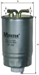 MFILTER - DF 323 - Топливный фильтр (Система подачи топлива)