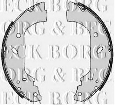 BORG & BECK - BBS6265 - BBS6265 BORG & BECK - Гальмівні колодки до барабанів