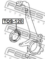 FEBEST - TOS-120 - Сальник поворотної цапфи Toyota/Lexus LX470