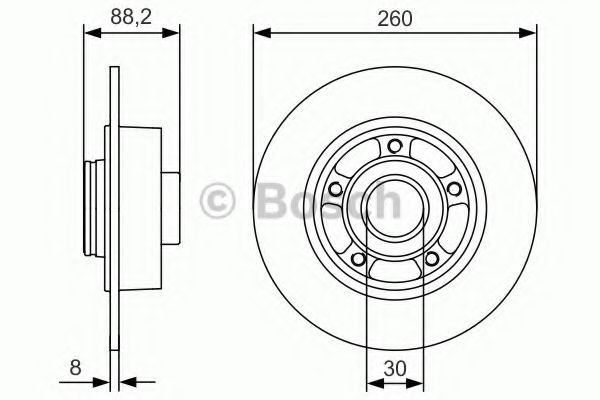 BOSCH - 0 986 479 761 - Диск гальмівний