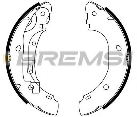 BREMSI - GF0186 - Тормозные колодки зад. Ducato/Boxer 02- (бараб.)