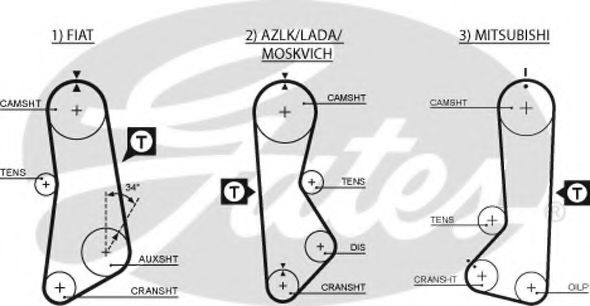 Пасок ГРМ 19х122х1162 зубч. ВАЗ 2101-05