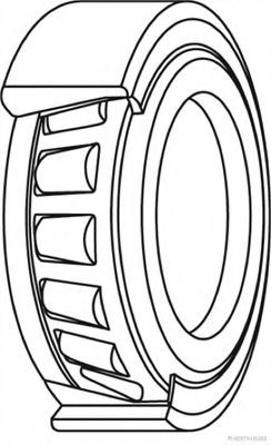 HERTH+BUSS JAKOPARTS - J4715008 - Підшипник ступиці колеса заднього MITSUBISHI (вир-во Jakoparts)