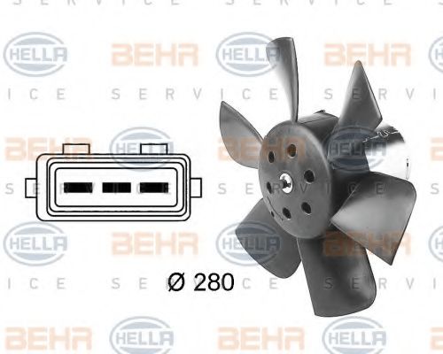 BEHR HELLA SERVICE - 8EW 009 144-391 - Вентилятор, охлаждение двигателя (Охлаждение)