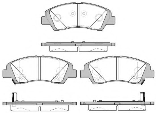 Гальмівні колодки дискові перед.  Hyundai I10 1.0/1.2 12.13-