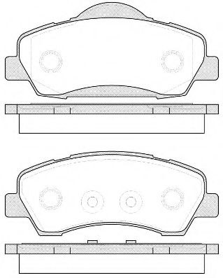 Гальмівні колодки дискові перед. Citroen C-Elysee 12-/Peugeot 308 13-
