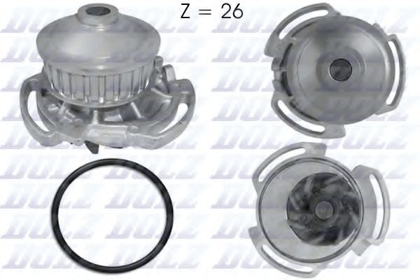 DOLZ - A159 - Водяна помпа VAG 1.1-1.3 82-