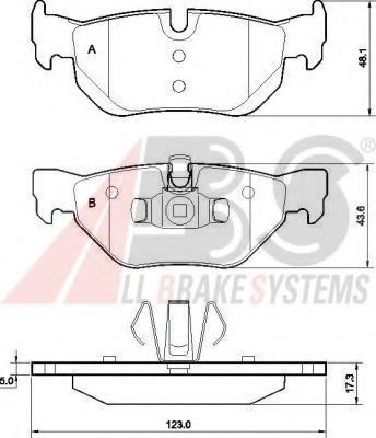 Гальмівні колодки дискові задні BMW 3 (E90/E90N) 320d 05-/X1 (E84) 09-